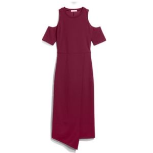Nine Britton Burgundy Pencil Midi Dress -2X
